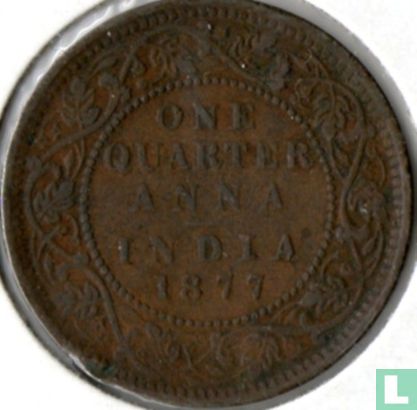 British India ¼ anna 1877 (Bombay) - Image 1