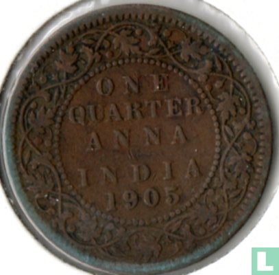 Inde britannique ¼ anna 1905 - Image 1