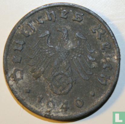 Empire allemand 1 reichspfennig 1940 (G - zinc) - Image 1
