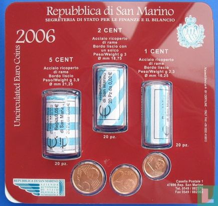 San Marino combination set 2006 (rolls) - Image 2