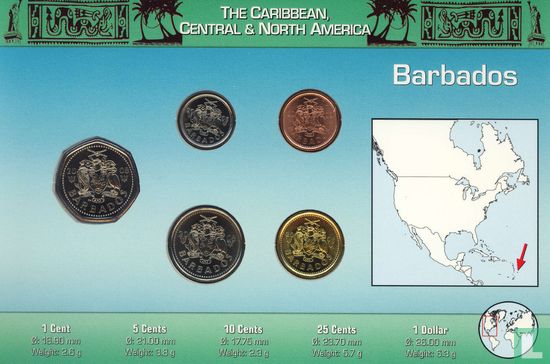 Barbade combinaison set "Coins of the World" - Image 1