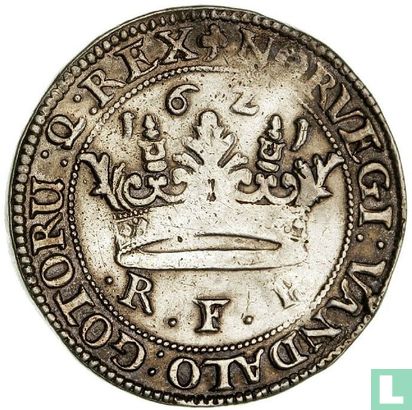 Denemarken 1 krone 1621 (klaverblad) - Afbeelding 1