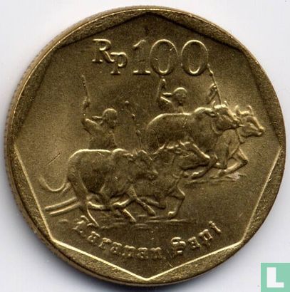Indonésie 100 rupiah 1995 - Image 2