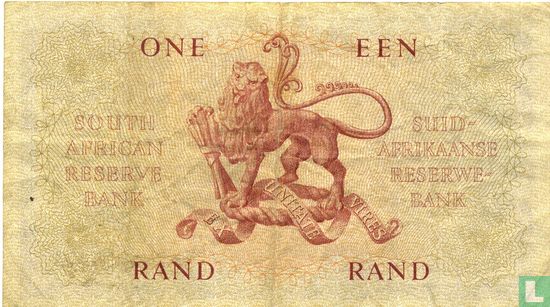 Zuid-Afrika 1 Rand (Afrikaans) - Afbeelding 2