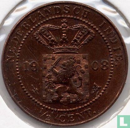 Indes néerlandaises ½ cent 1908 - Image 1
