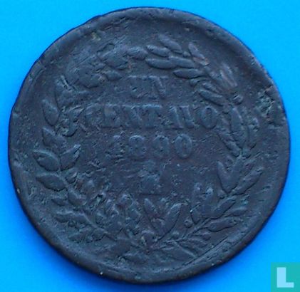 Mexico 1 centavo 1890 (Mo) - Image 1