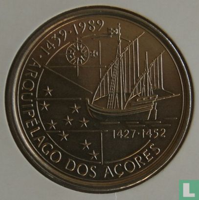 Portugal 100 escudos 1989 (koper-nikkel) "Discovery of the Azores" - Afbeelding 1