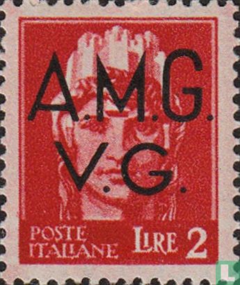 Italian stamps overprinted AMG VG 