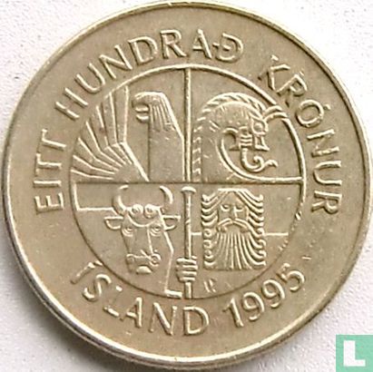IJsland 100 krónur 1995 - Afbeelding 1