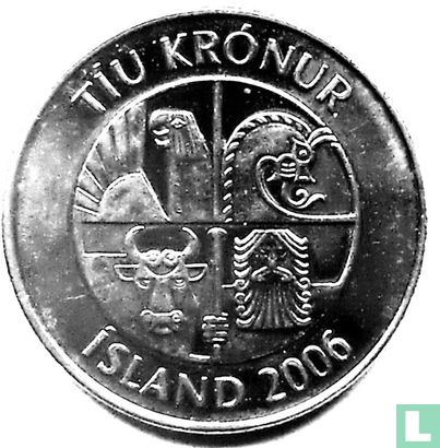 Islande 10 krónur 2006 - Image 1