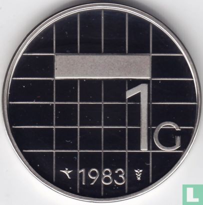 Netherlands 1 gulden 1983 (PROOF) - Image 1