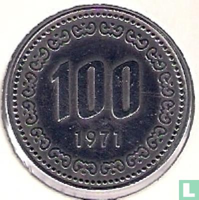 Corée du Sud 100 won 1971 - Image 1