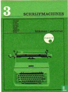 Blikman + Sartorius  - schrijfmachines