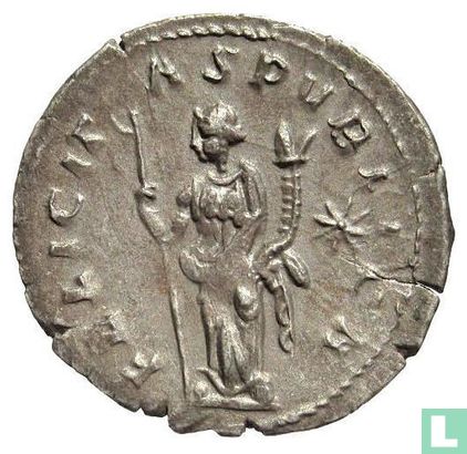 Trebonianus Gallus 251-253, AR Antoninianus Rome - Afbeelding 2