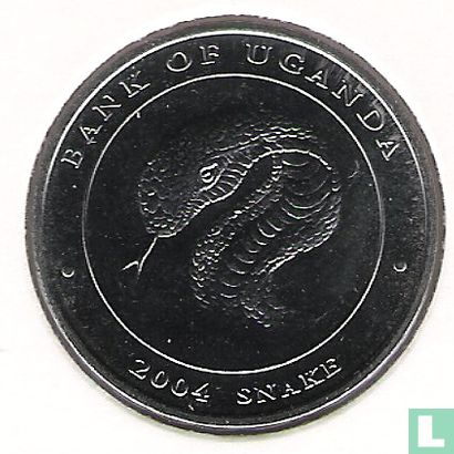 Uganda 100 shillings 2004 (staal bekleed met nikkel) "Cobra snake" - Afbeelding 1