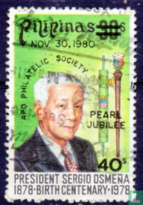 30th Anniv of APO Philatelic Society. Surcharged