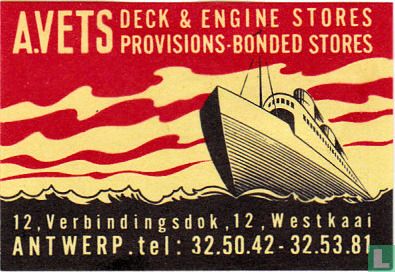 A. Vets deck & engine stores