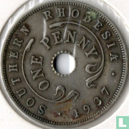 Rhodésie du Sud 1 penny 1937 - Image 1