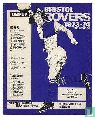  1973 Bristol Rovers programme