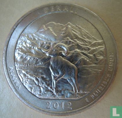 Verenigde Staten ¼ dollar 2012 (P) "Denali national park - Alaska" - Afbeelding 1