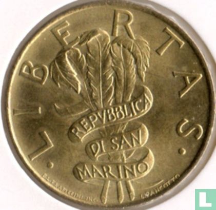 San Marino 200 lire 1995 "Civil Commitments for the third millennium" - Afbeelding 2