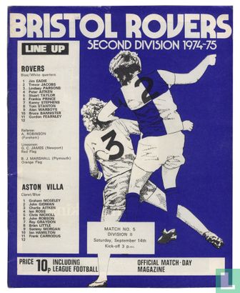 Bristol Rovers programme 1974