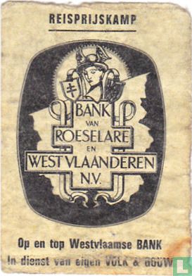 Reisprijskamp Bank van Roeselare en West Vlaanderen