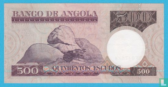 Angola 500 Escudos 1973 - Image 2