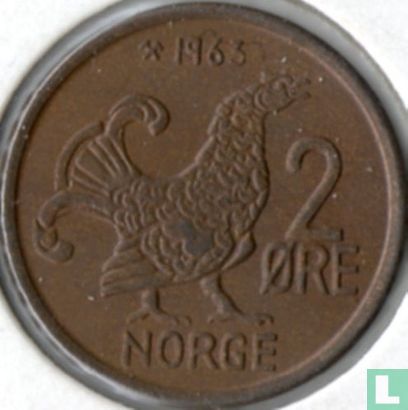 Norvège 2 øre 1963 - Image 1