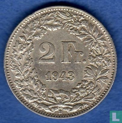 Suisse 2 francs 1943 - Image 1