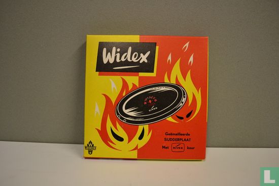 Widex geëmailleerde sudderplaat jaren 60/70 - Afbeelding 1