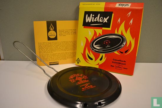Widex geëmailleerde sudderplaat jaren 60/70 - Afbeelding 2