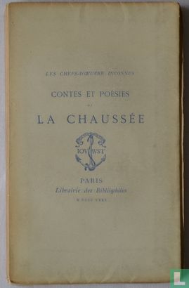 Contes Et poesies De La Chaussee - Afbeelding 1