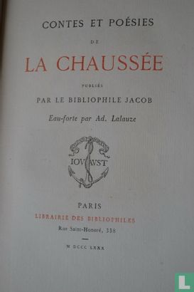 Contes Et poesies De La Chaussee - Afbeelding 3