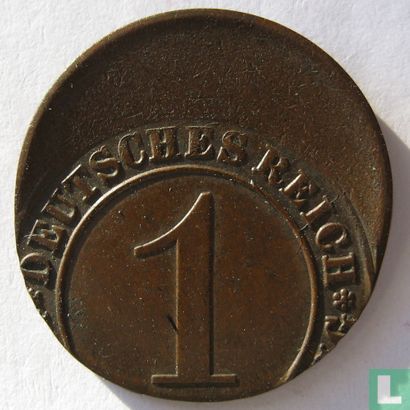 Duitse Rijk 1 reichspfennig 1934 (misslag) - Afbeelding 2