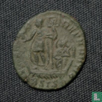 Roman Empire  AE 18  (Emperor Constans, Siscia)  348-350 CE - Image 1