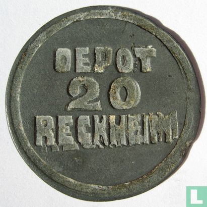 20 cents 1815 Bedelaarsgesticht Rekem (misslag) - Afbeelding 1