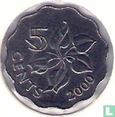 Swaziland 5 cents 2000 - Afbeelding 1