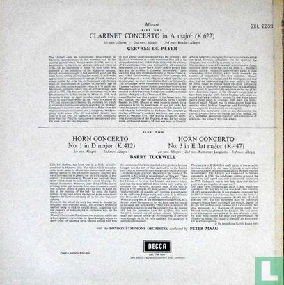 Clarinet concerto / Horn concertos - Image 2