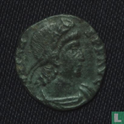 Empire romain de l'empereur Constans kleinfollis 347-348 AE4 Aquileia - Image 2