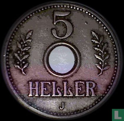 Afrique orientale allemande 5 heller 1913 (J) - Image 2