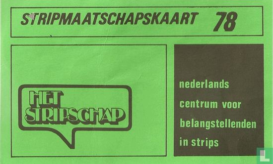 Stripmaatschapskaart 78 - Image 1