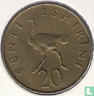 Tanzania 20 senti 1976 - Image 2