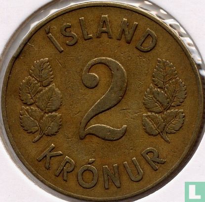 Island 2 Krónur 1946 - Bild 2