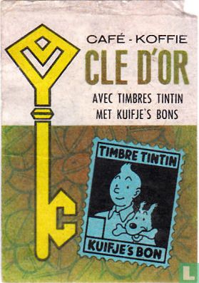 Café - koffie Cle d'or - timbres Tintin