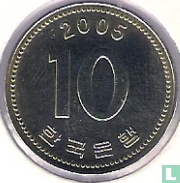 Corée du Sud 10 won 2005 - Image 1