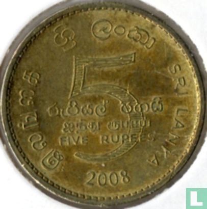 Sri Lanka 5 Rupien 2008 - Bild 1