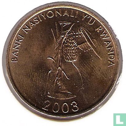 Ruanda 10 franc 2003 - Bild 1