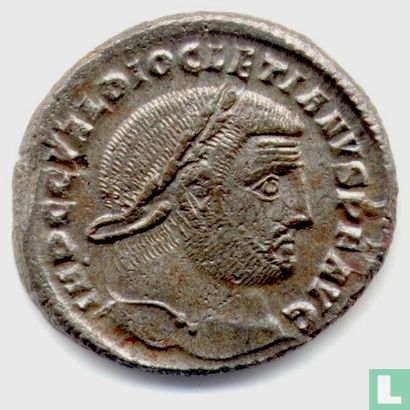 Roman Empire Antioch Follis of the Emperor Diocletian 297-298 AD - Image 2