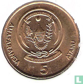 Rwanda 5 francs 2003 - Image 2